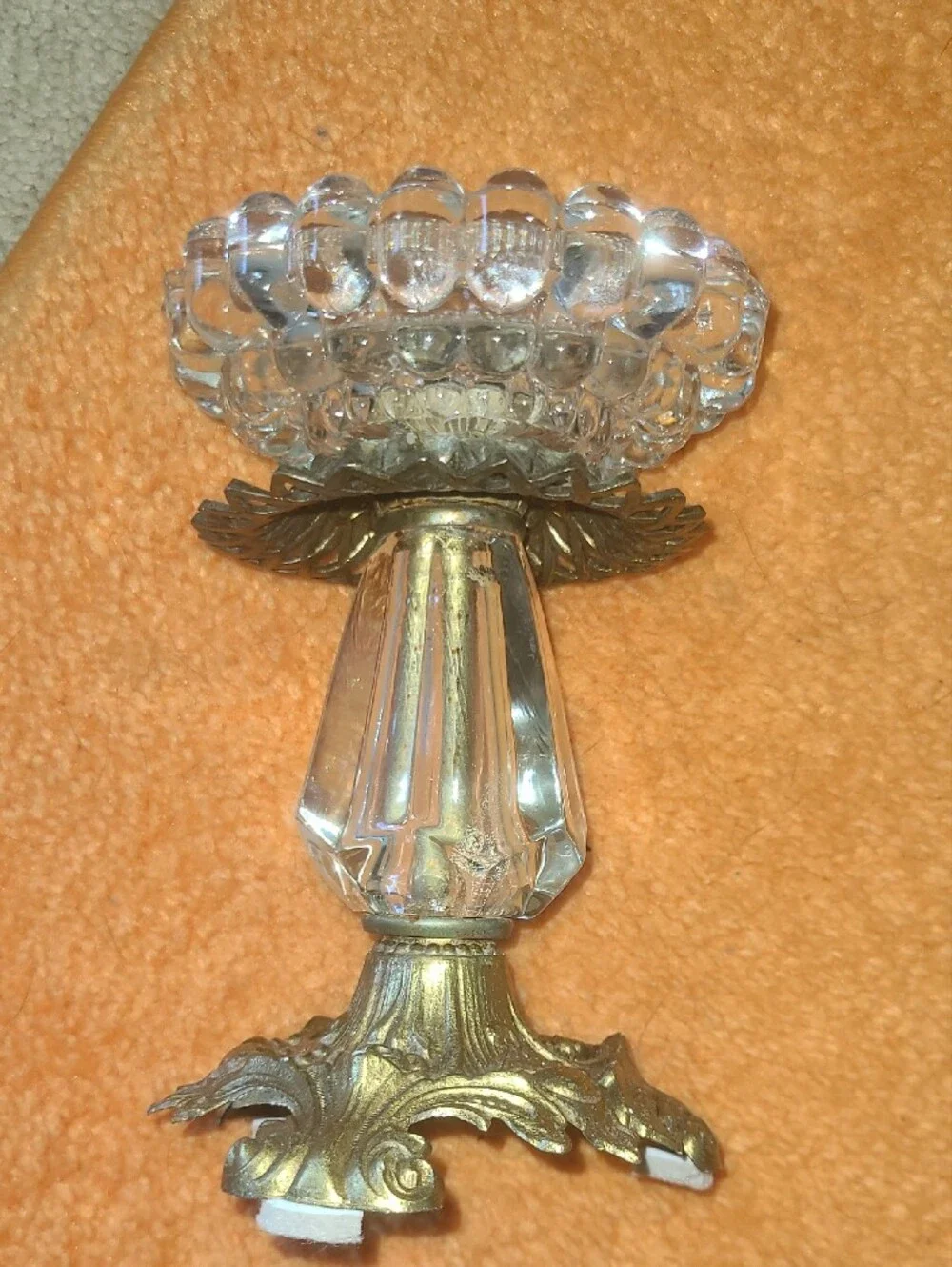 crystal on Brass